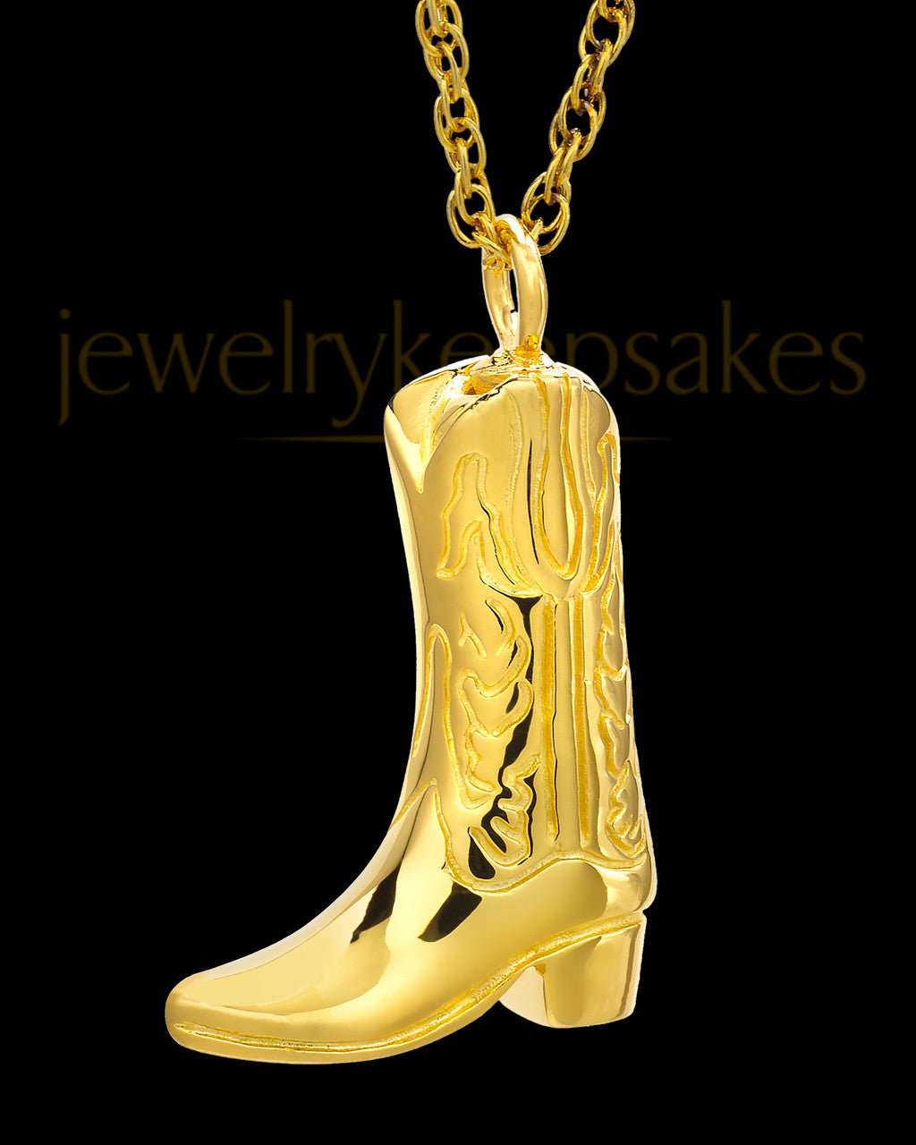 Boot 14 Karat Gold Memorial Keepsake