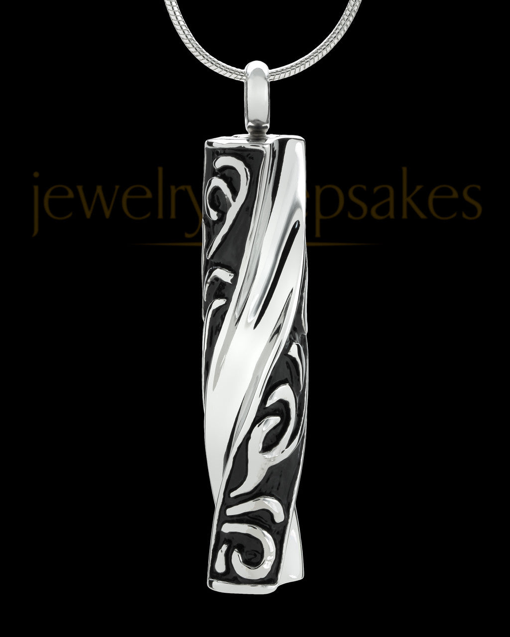 Stainless Turned Cylinder Cremation Jewelry