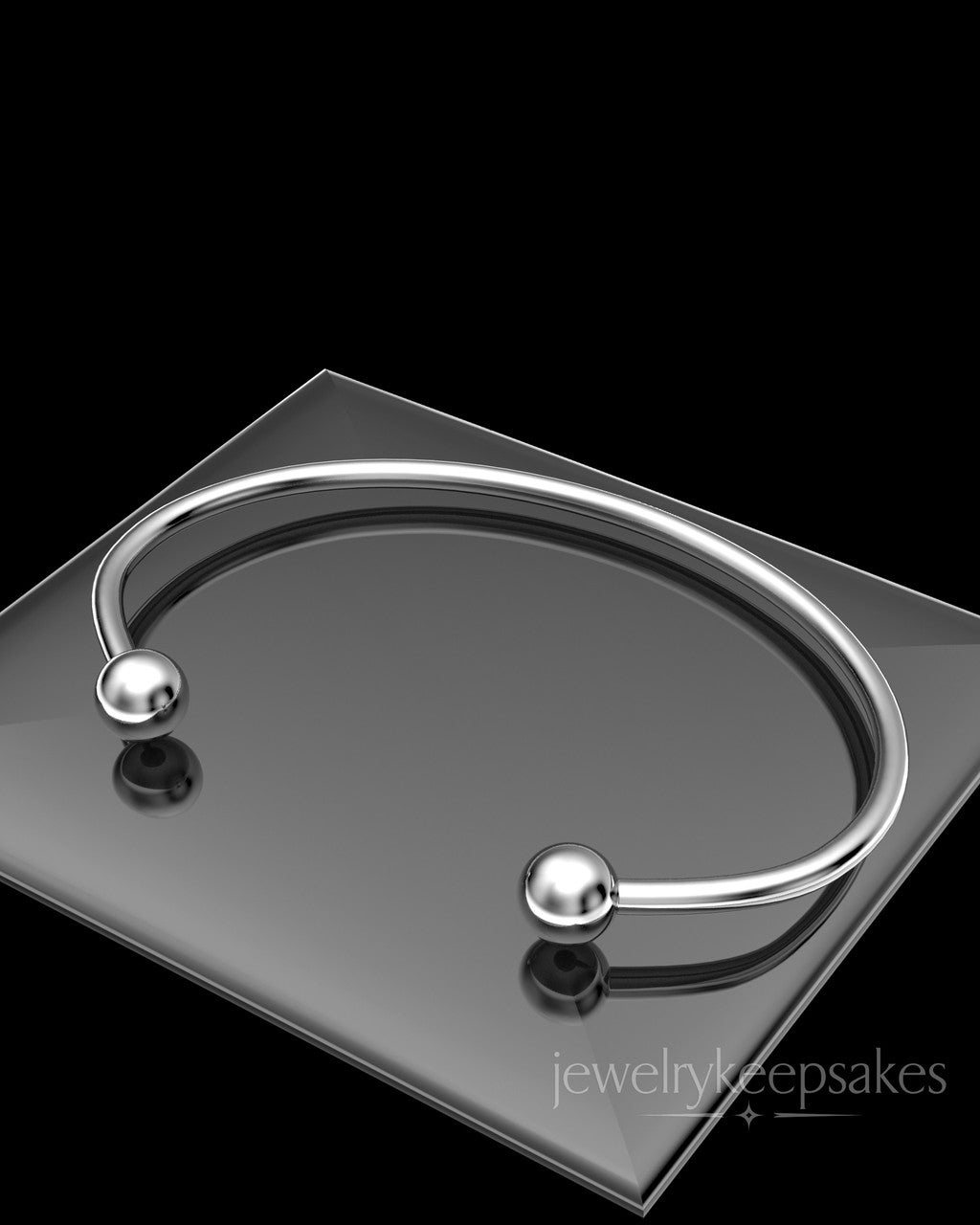 Sterling Silver Split Cape Permanently Sealed Waterproof Cremation Bracelet