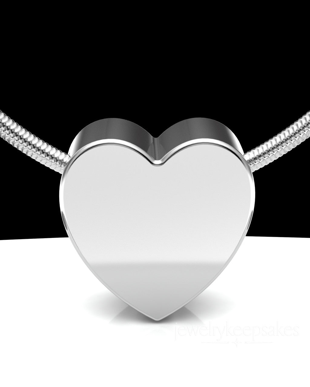 Sterling Silver Natural Heart Permanently Sealed Waterproof Jewelry