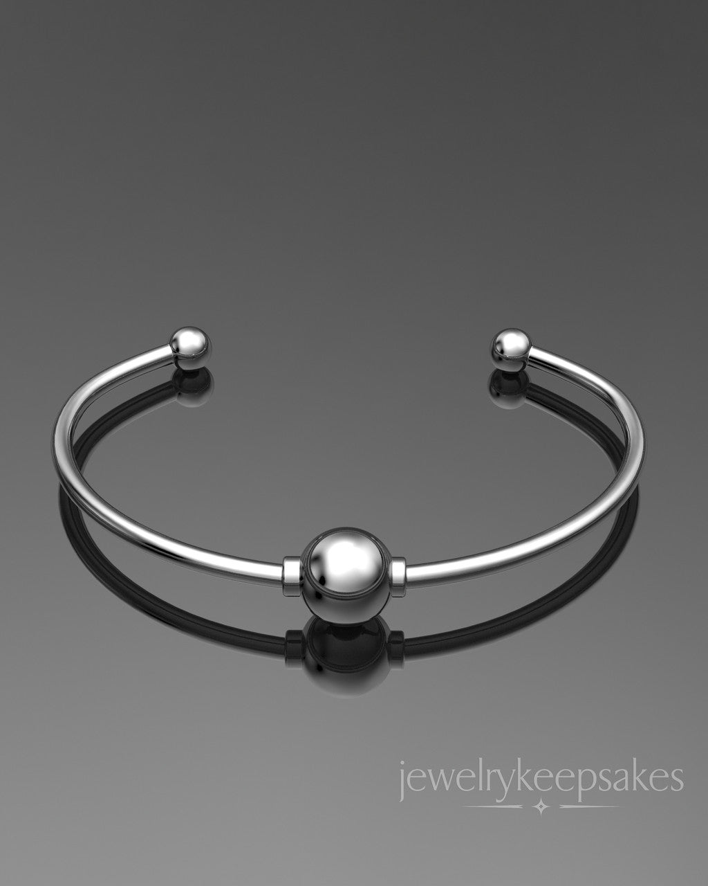 Sterling Silver Permanently Sealed Waterproof Fixed Cape Bracelet