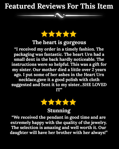 Engraved Heart Cremated Remains Jewelry Etched Double Sterling Silver