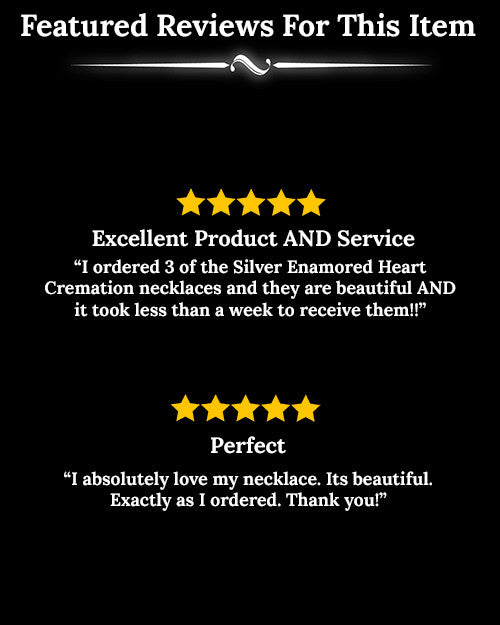 Enamored Unique Heart Cremation Keepsake Jewelry Stainless Steel