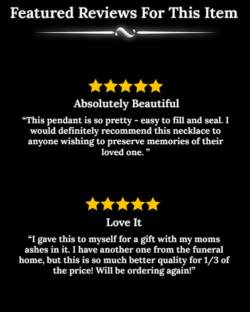 Sterling Silver Ribboned Heart Cremation Urn Pendant
