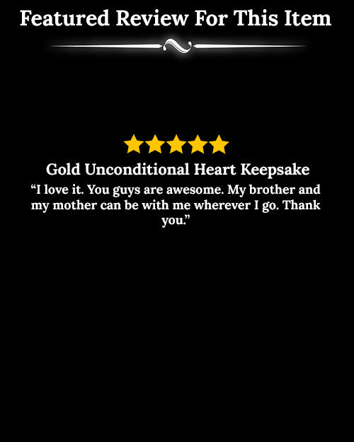 Gold Plated Unconditional Heart Keepsake Jewelry