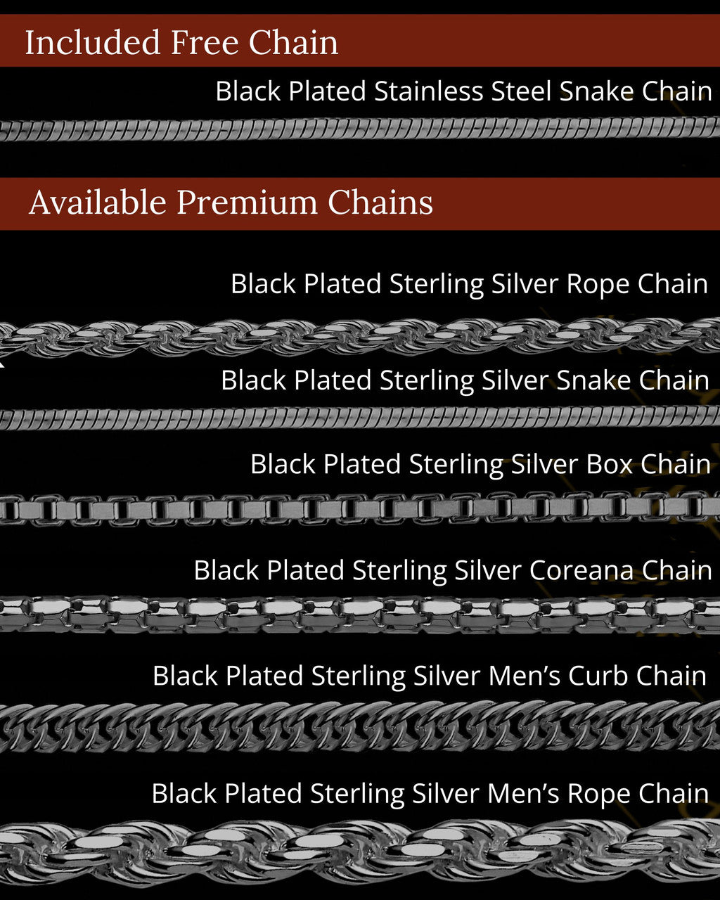 Bounded Heart Thumbprint Black Plated Pendant