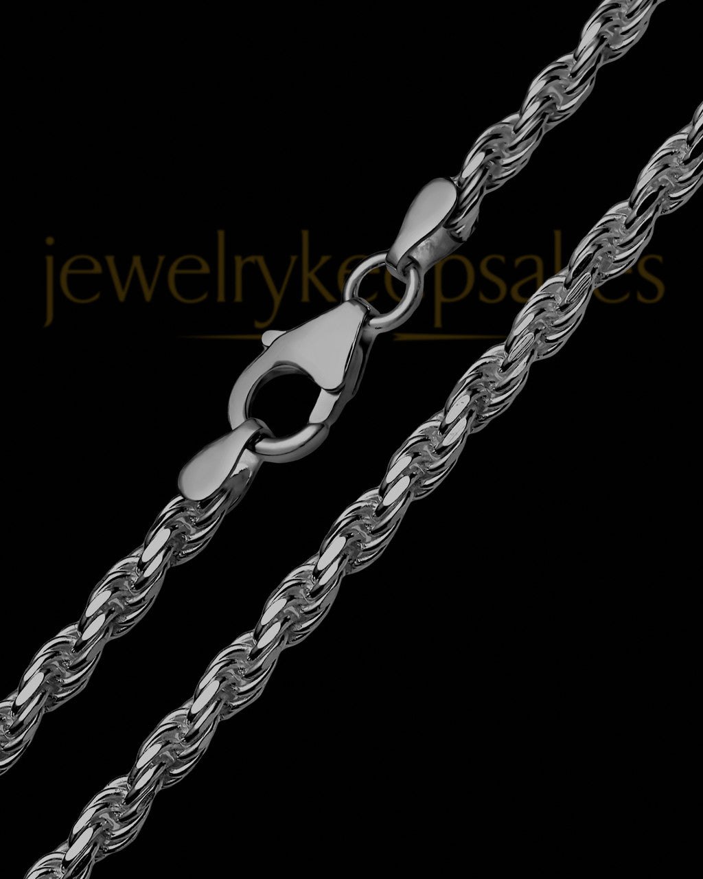 Men's Black Premium Rope Chains