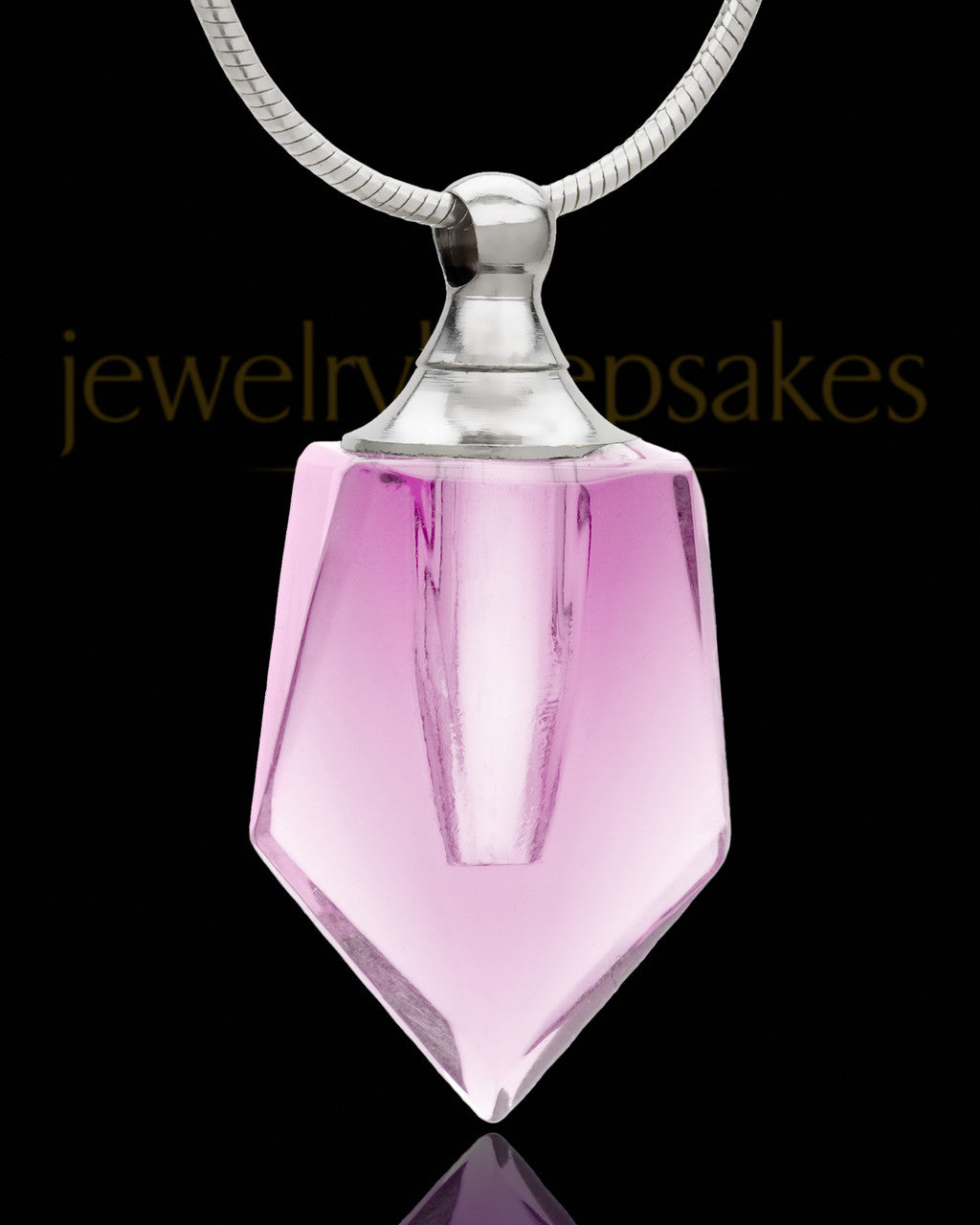 Remembrance Pendant Rose Devoted Glass Locket