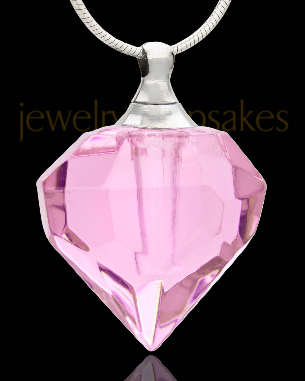 Ash Keepsake Scarlet Teardrop Glass Locket