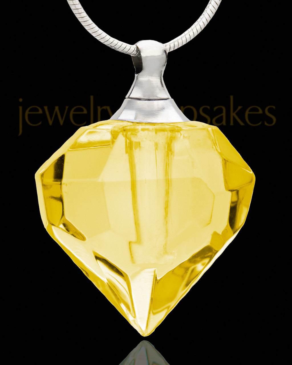 Urn Necklace Hazel Teardrop Glass Locket
