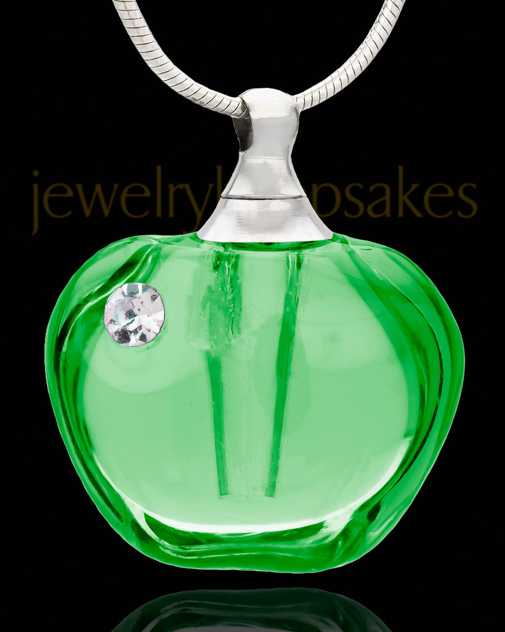 Ash Keepsake Green Allure Glass Locket