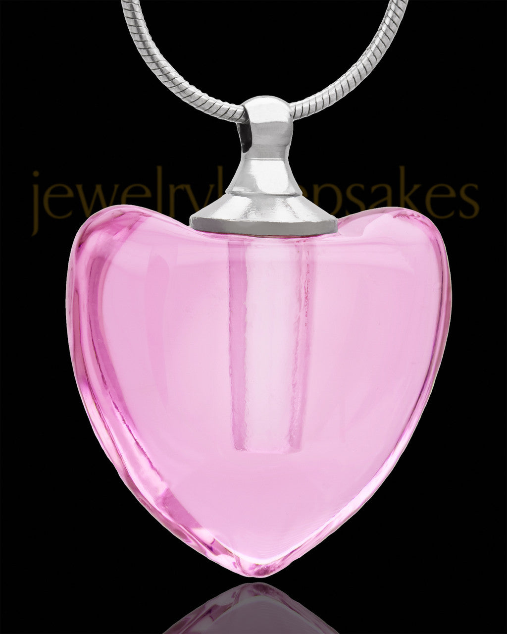 Cremains Jewelry Cherry Heart Glass Locket