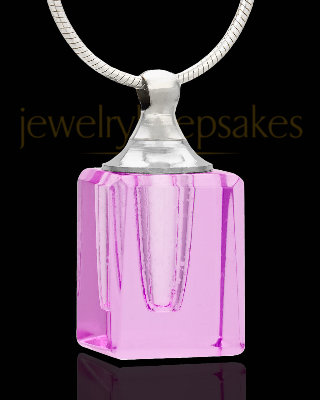 Memorial Jewelry Pink Darling Glass Locket