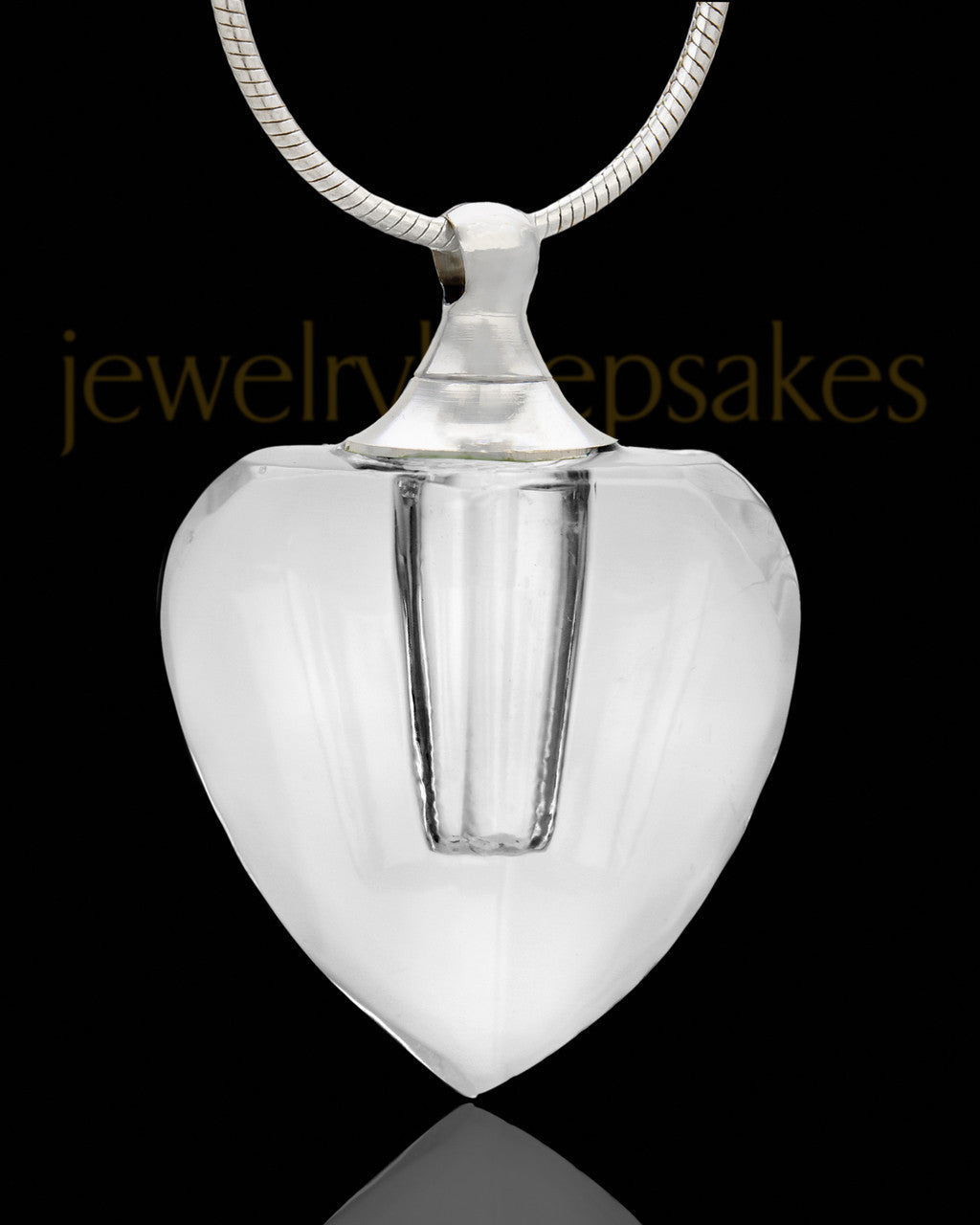 Keepsake Jewelry Transparent Heart Glass Locket