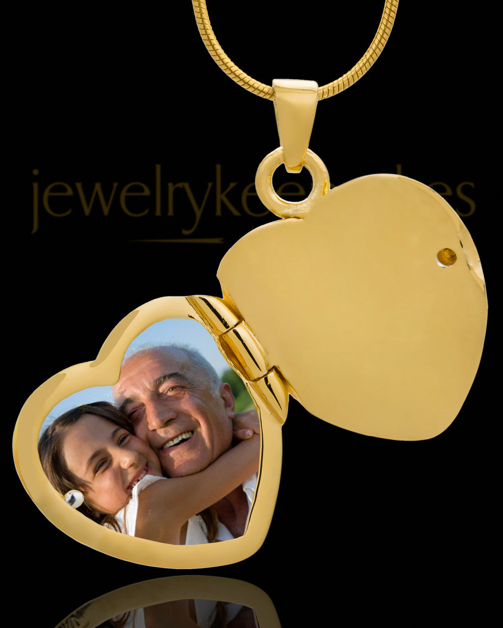 Necklace Urn 14K Gold Memory Heart Keepsake