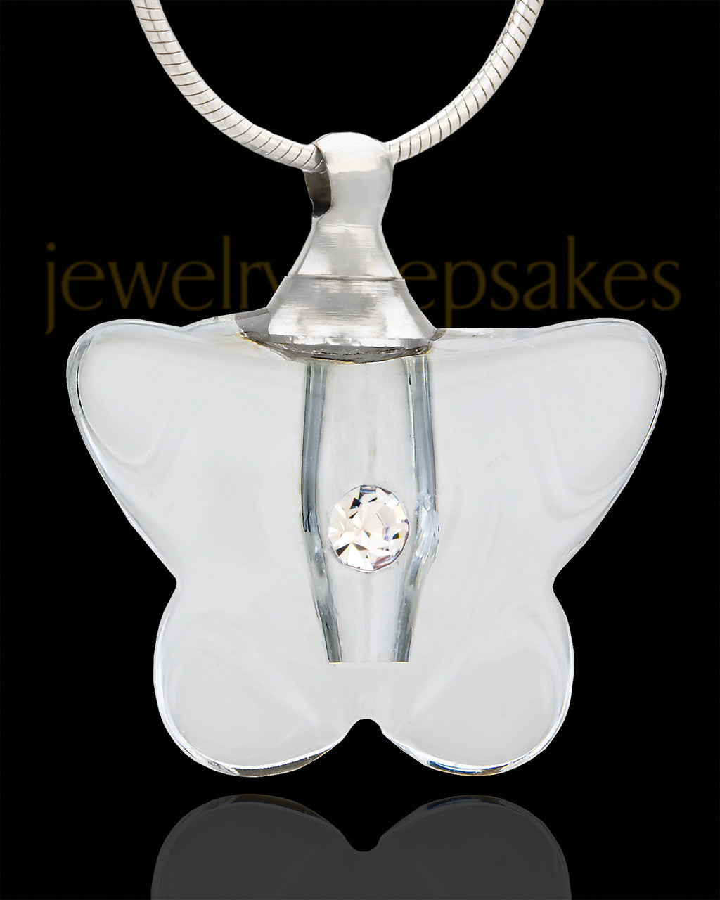 Memorial Keepsake Flurry Glass Locket