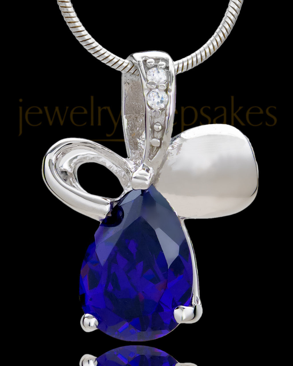 Silver Plated Drop of Hope Cremation Urn Pendant