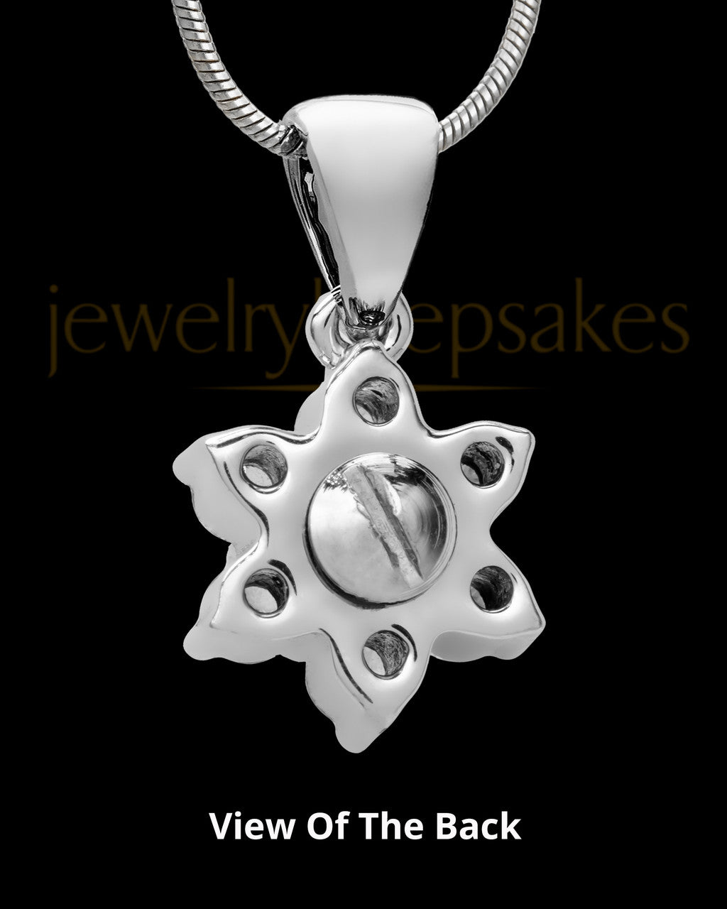 Sterling Silver Burst of Light Cremation Urn Pendant