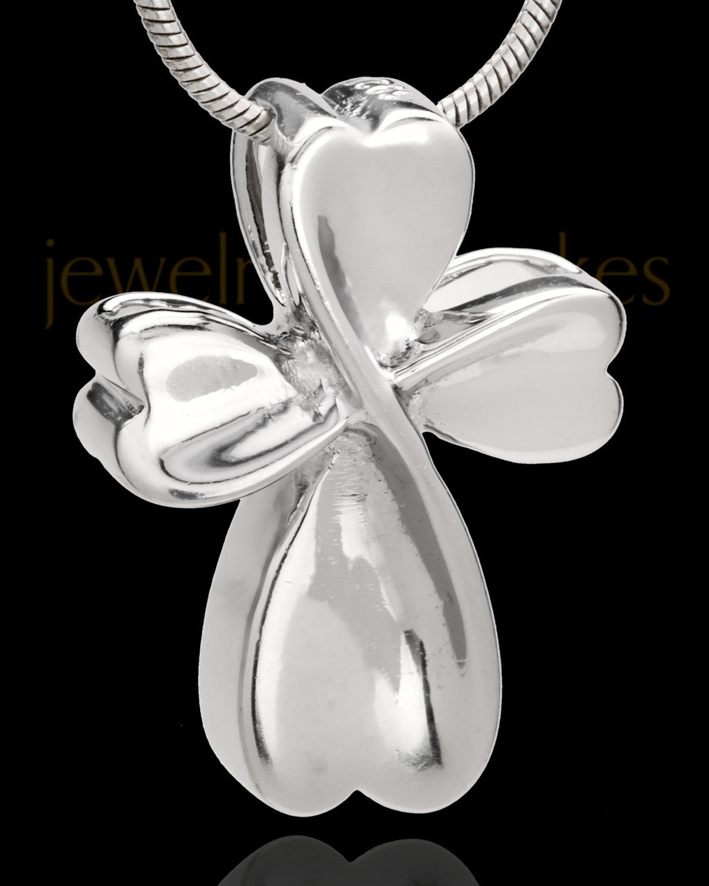 Sterling Silver Timeless Cross Cremation Urn Pendant