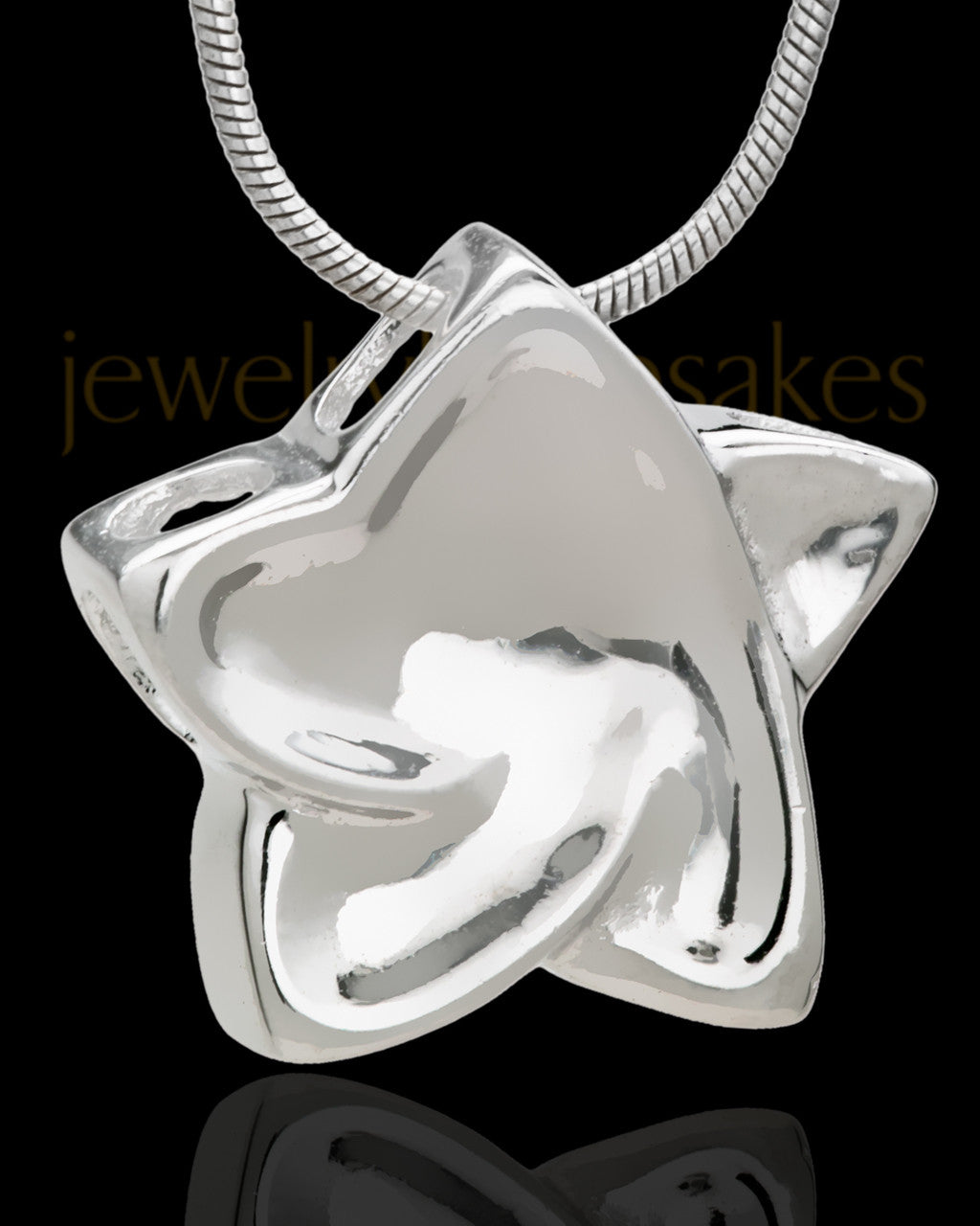 Silver Plated Nirvana Star Cremation Urn Pendant
