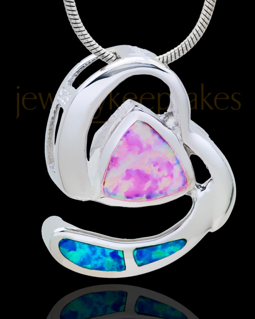 Silver Plated Essential Cremation Urn Pendant