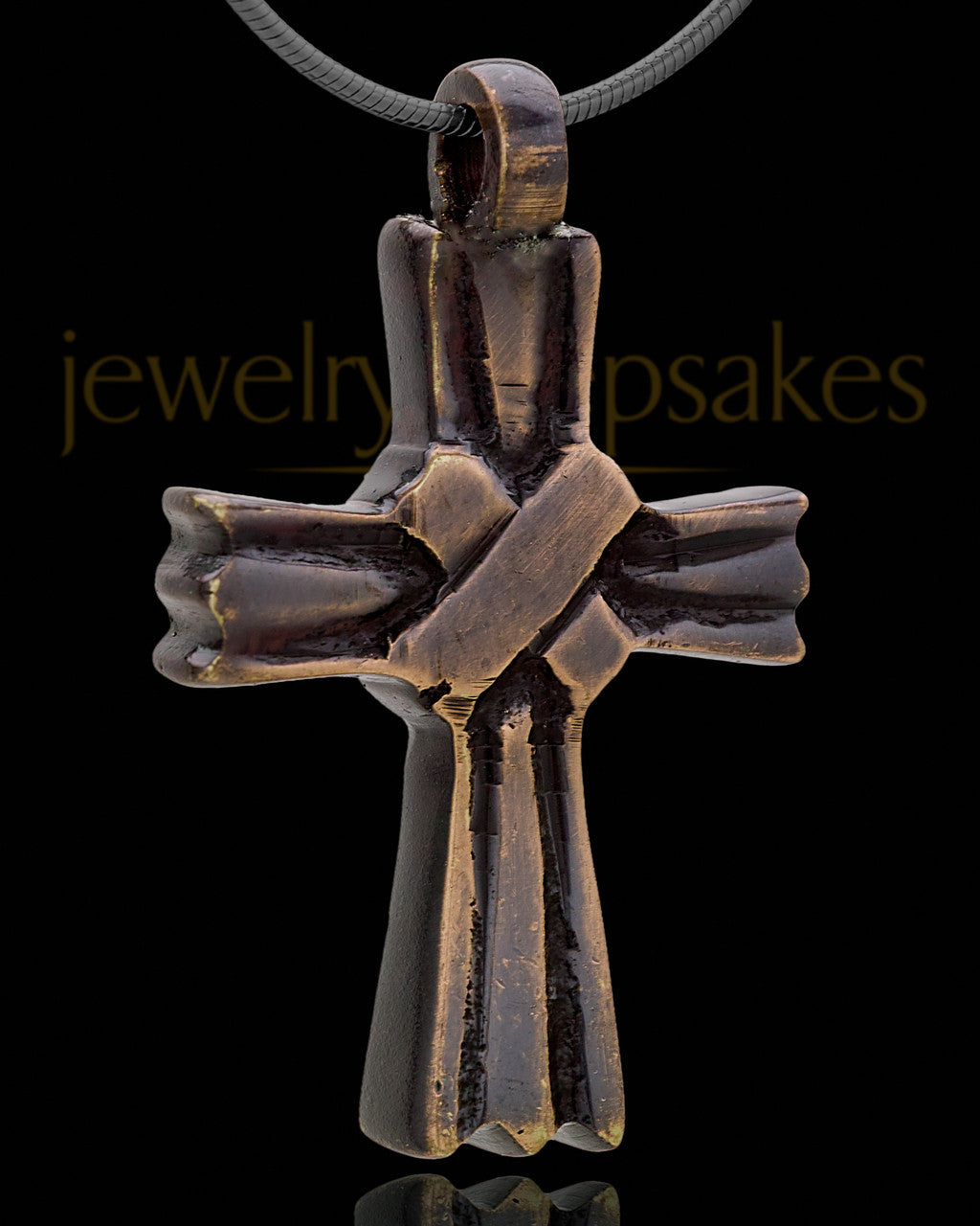 Brass Hallmark Cross Cremation Pendant