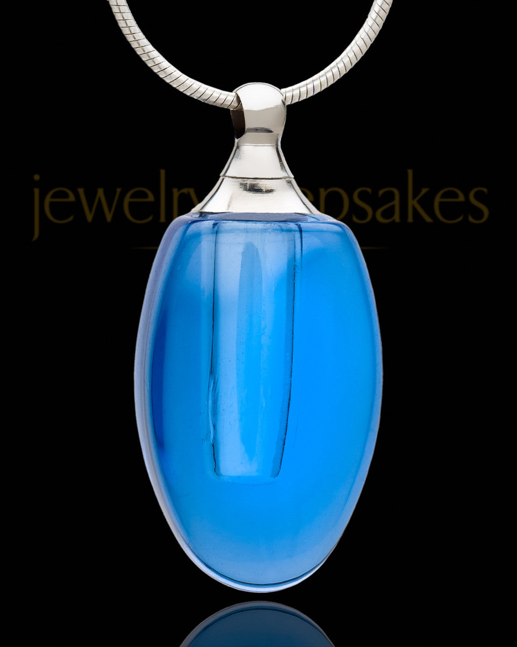 Urn Pendant Indigo Forever Glass Locket