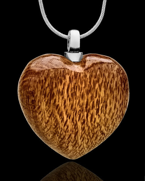 Cremains Keepsake Light Timber Heart - Eternity Collection