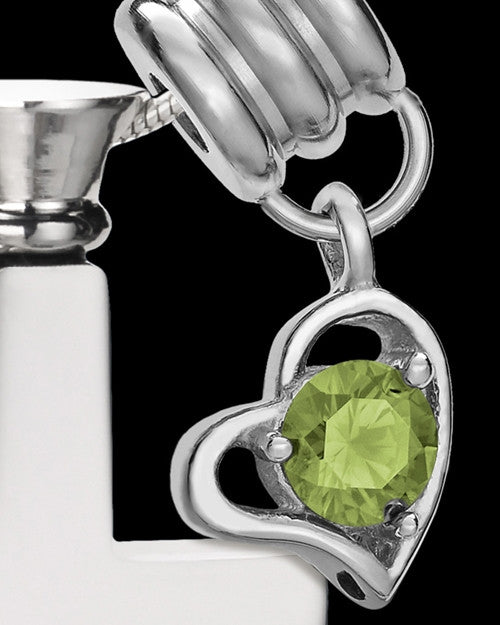 Stainless Cremains Locket August Memorable Cross - Eternity Collection