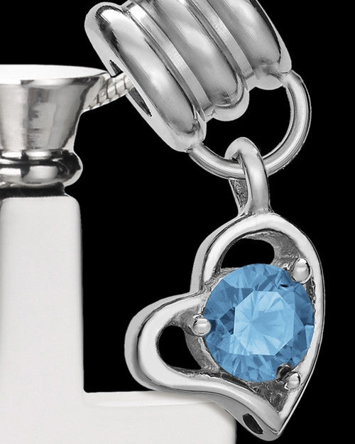 Stainless Cremains Locket December Memorable Cross - Eternity Collection