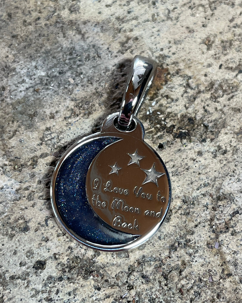 Moon and Back Silver Ash Jewelry