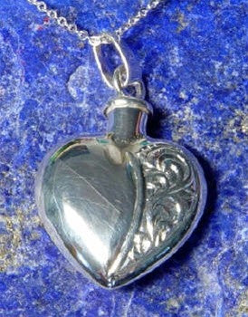 Keepsake Jewelry Half Etched Heart - Sterling Silver