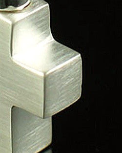 Cremation Charm 14K White Gold Mini Cross