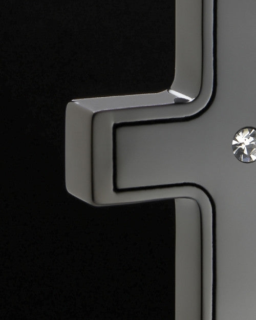 Black Plated Stainless Truthful Cross