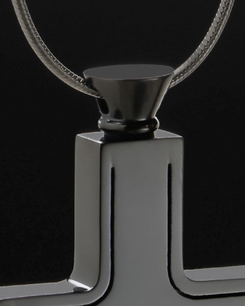 Black Plated Stainless Truthful Cross