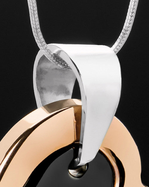 Cremation Keepsake Stainless Rose Gold Candid Heart