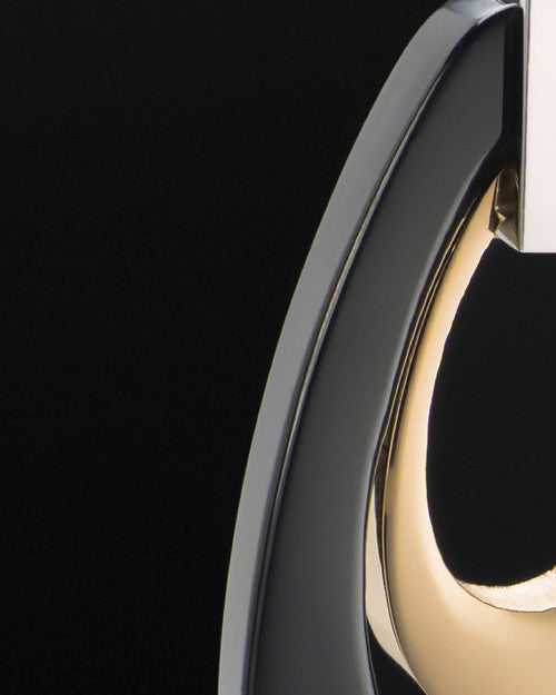 Stainless Elegant Ebony Teardrop Cremation Keepsake