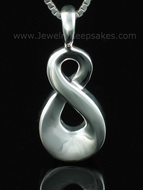 Cremains Locket Sterling Silver Infinity