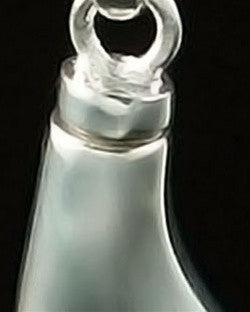 Pendant Keepsake Urn Solid 14K White Gold Teardrop
