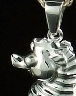Remembrance Pendant Sterling Silver Seahorse