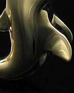 Cremation Charm Gold Plated Dolphin