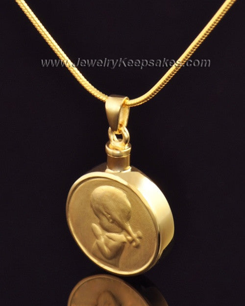 Necklace Urn Gold Plated Girl