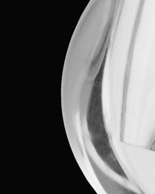 Ash Jewelry Clear Crescent Glass Locket