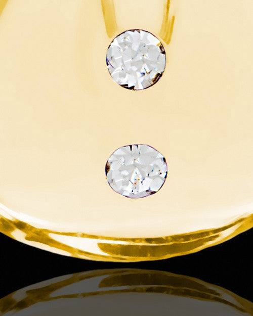 Cremation Charm Golden Sprinkle Glass Locket
