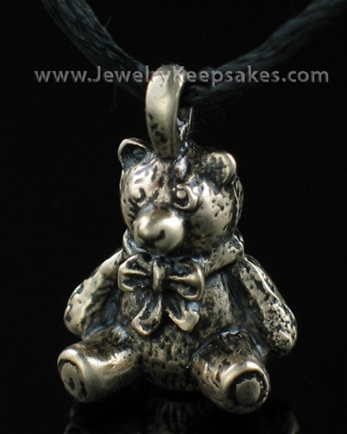 Cremains Jewelry Bronze Plated Teddy Bear