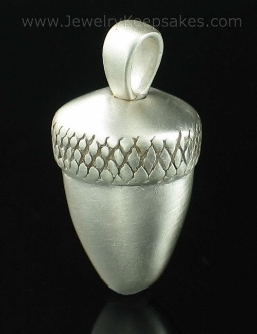 Memorial Locket Sterling Silver Acorn