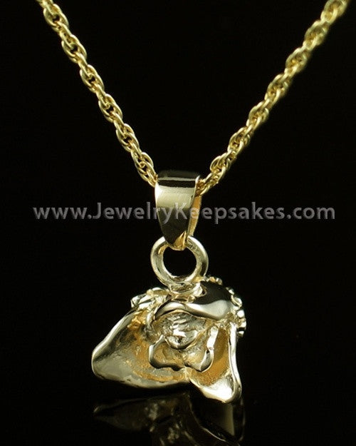 Remembrance Jewelry Gold Plated Rose Bud