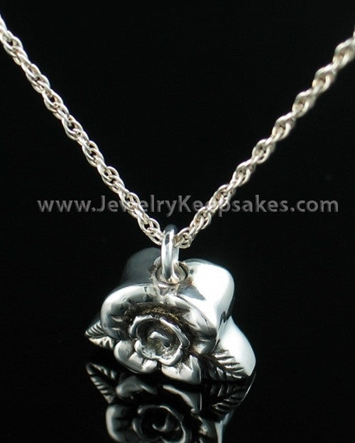 Funeral Jewelry Sterling Silver Rose Petal