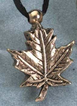 Pendant Keepsake Bronze Maple Leaf