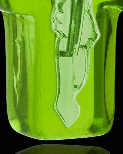 Urn Pendant Green Faithful Cross Glass Locket